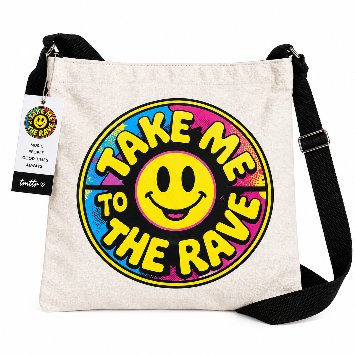 Rave Festival Crossbody Bag – Canvas DJ & Festival Bag | TMTTR™