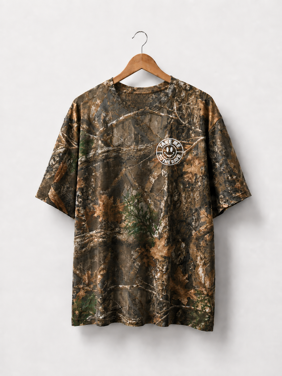 The camo one - Take me to the rave camo print t shirt