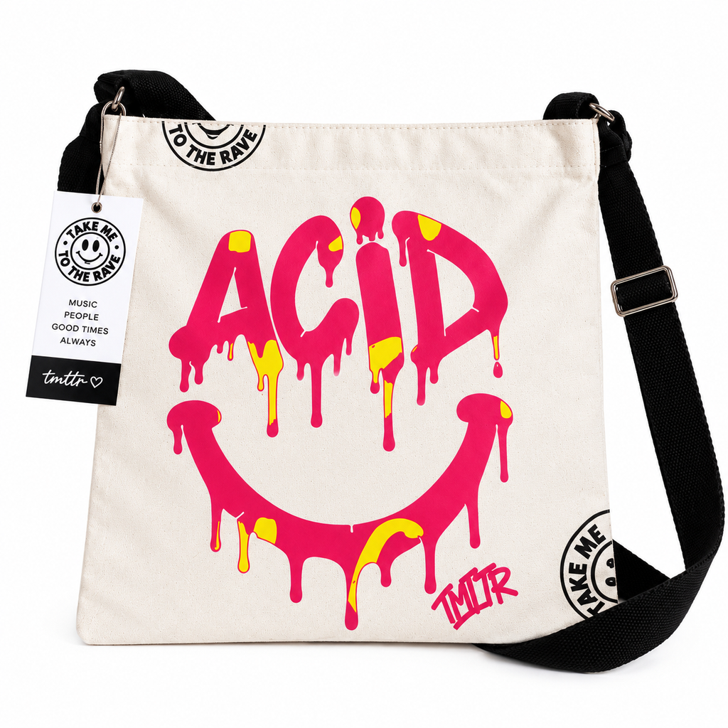 Rave Festival Crossbody Bag – Canvas DJ & Festival Bag | TMTTR™ ACID