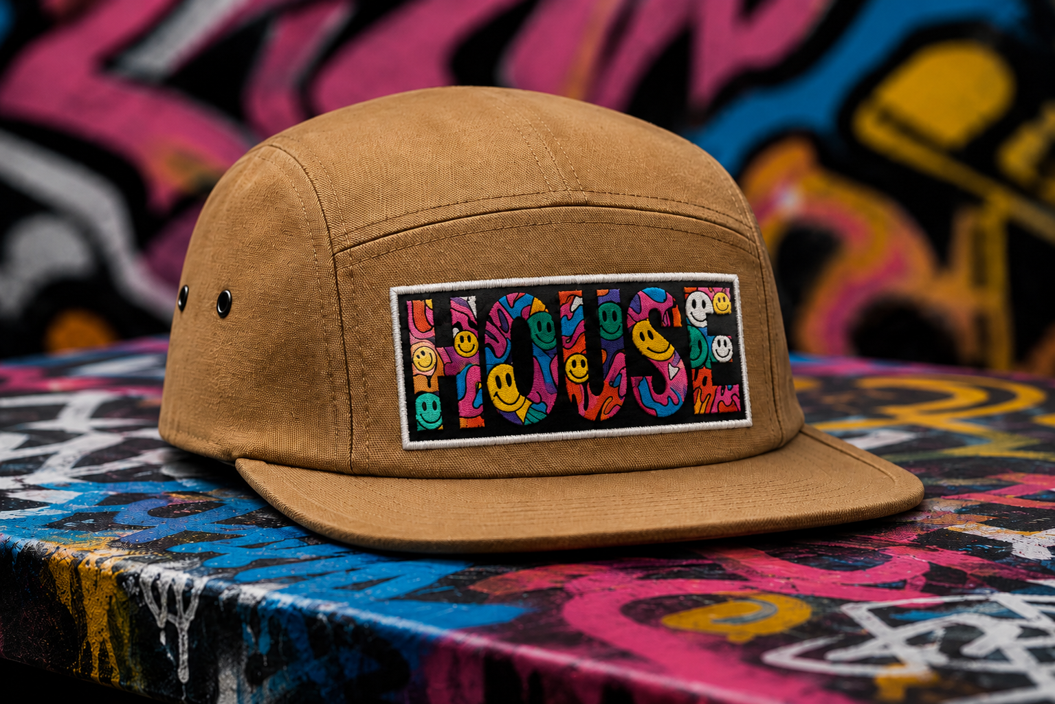 Take me to the rave HOUSE 5 Panel Cap (Embroidered)
